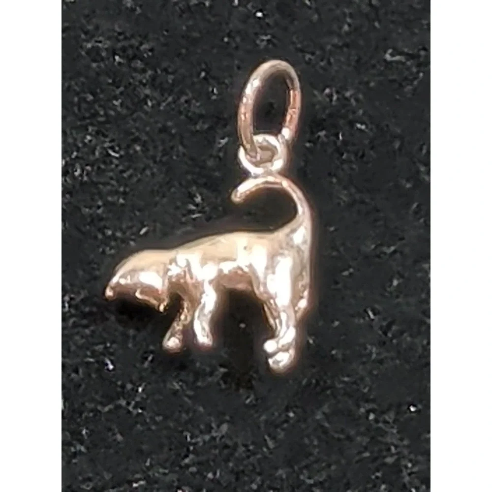 Vintage Sterling Silver 925 Anteater Charm 3D Animal Pendant Bracelet Necklace